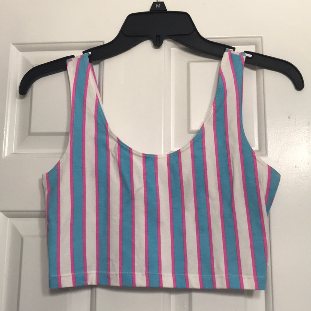 American Apparel | Cute Striped Crop Top | EUC